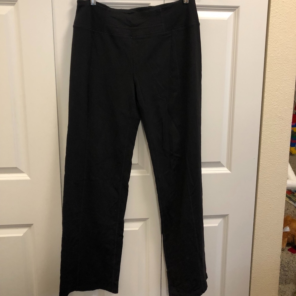 Prana wide leg stretch yoga pant, Black, L